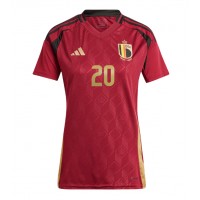 Maglie da calcio Belgio Lois Openda #20 Prima Maglia Femminile Europei 2024 Manica Corta